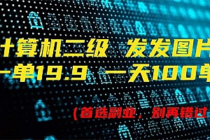 (11715期)计算机二级,一单19.9 一天能出100单,每天只需发发图片(附518G资料)